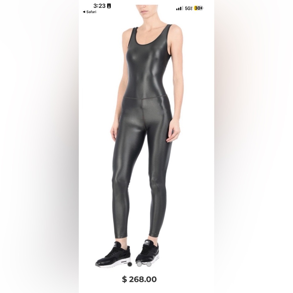 Nwt Koral jumpsuits  Grey  Shiny Leggings S